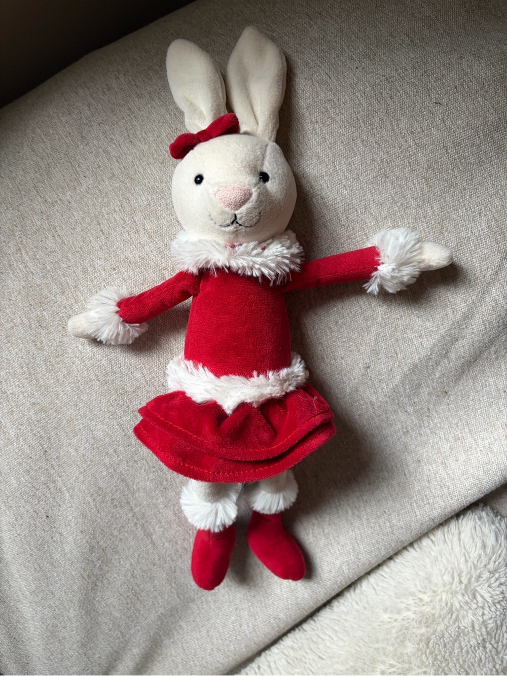 Jellycat Christmas Bitsy Bunny stuffed animal - Picture 8 of 8